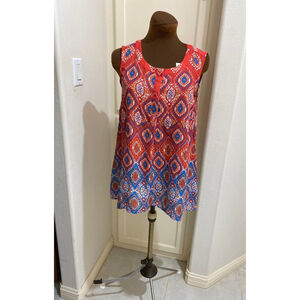 DANA BUCHMAN SLEEVELESS BLOUSE SIZE MEDIUM